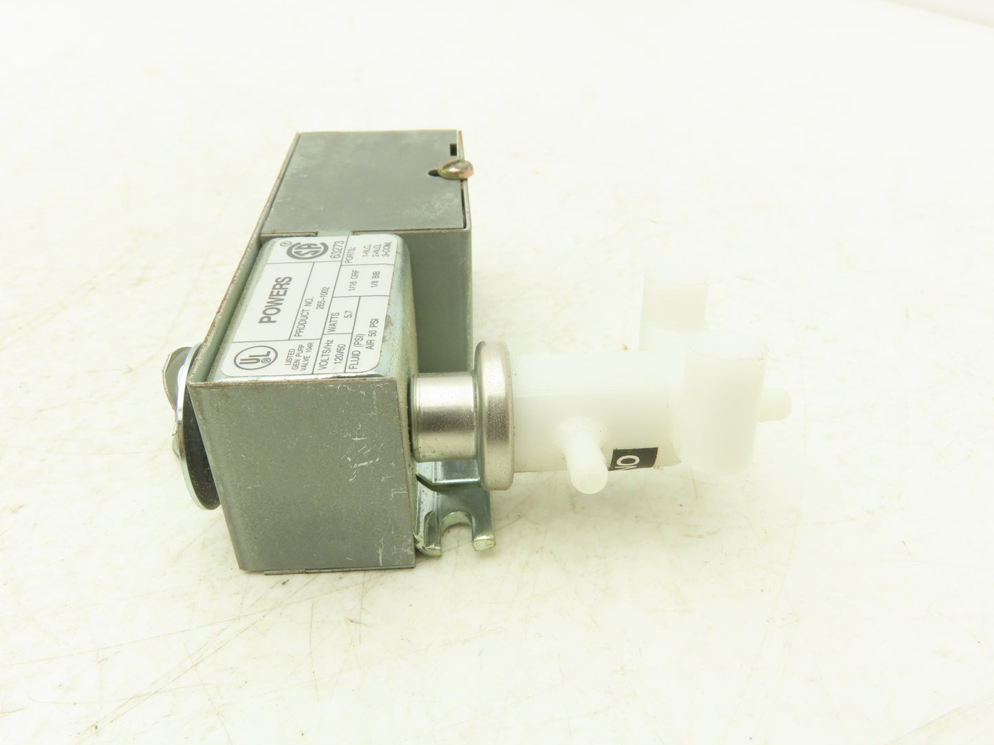 Powers 265-1002 Electric-Pneumatic Air Valve 3-Port 50psi 120V