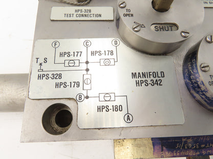 HPS342 Pump Manifold Fluid Control 4 Directional Valves Stainless Construction