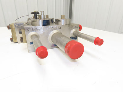 HPS342 Pump Manifold Fluid Control 4 Directional Valves Stainless Construction