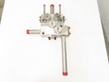 HPS342 Pump Manifold Fluid Control 4 Directional Valves Stainless Construction