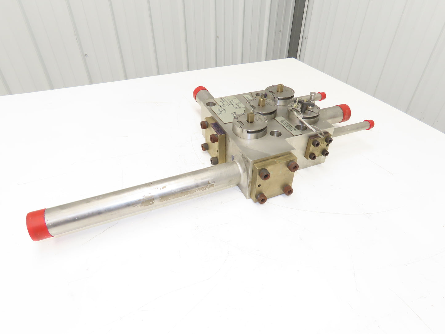 HPS342 Pump Manifold Fluid Control 4 Directional Valves Stainless Construction