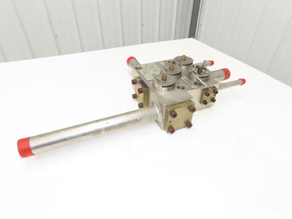 HPS342 Pump Manifold Fluid Control 4 Directional Valves Stainless Construction