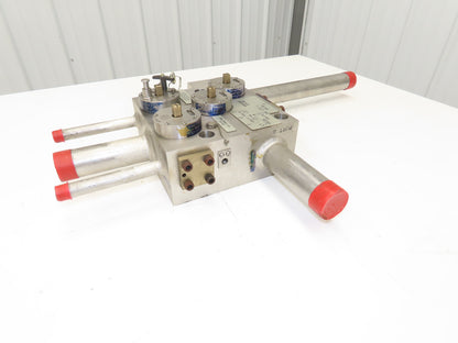 HPS342 Pump Manifold Fluid Control 4 Directional Valves Stainless Construction