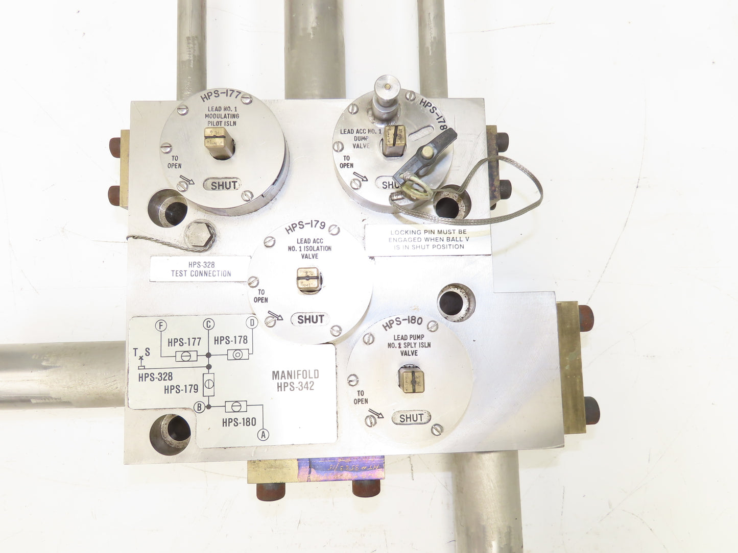 HPS342 Pump Manifold Fluid Control 4 Directional Valves Stainless Construction
