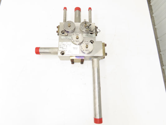 HPS342 Pump Manifold Fluid Control 4 Directional Valves Stainless Construction