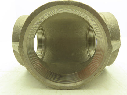 316 Stainless Steel Pipe Tee 4" NPT Class 150