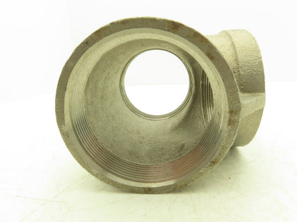 316 Stainless Steel Pipe Tee 4" NPT Class 150
