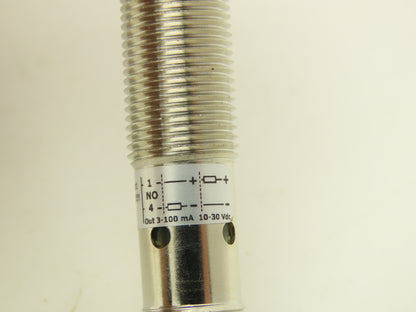 Micro Detectors AM1-A0-4H Inductive Proximity Switch 10-30VDC 12mm OD x 75mm OAL