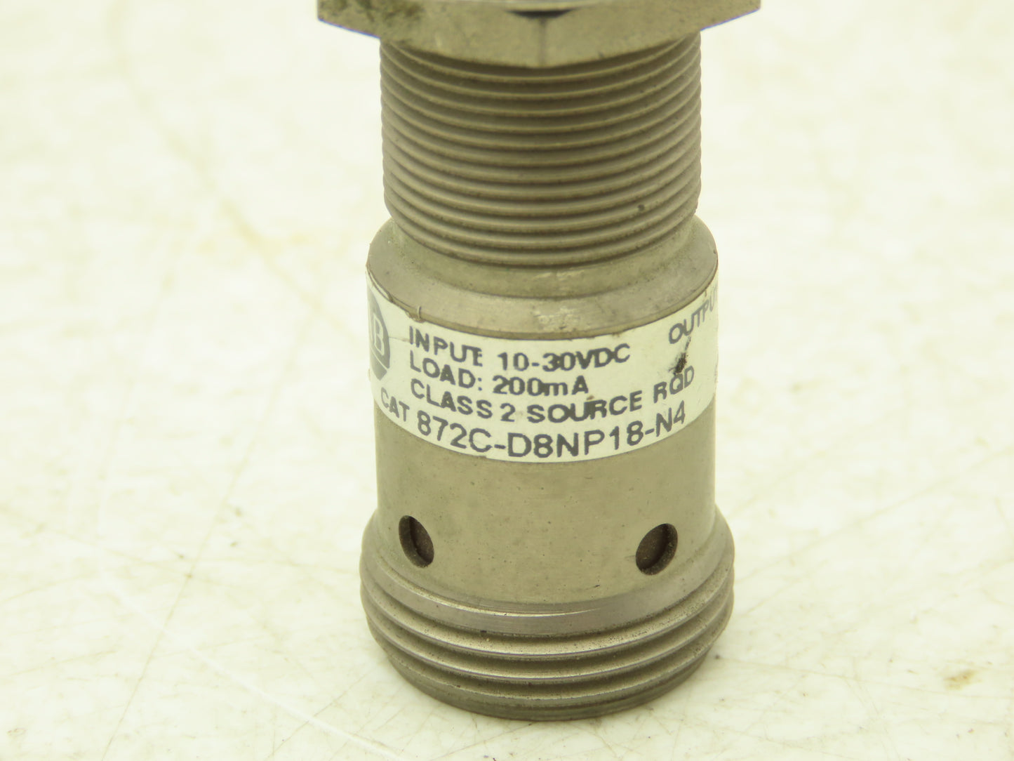 Allen Bradley 872C-D8NP18-N4 Proximity Sensor/Switch 10-30VDC Ser C 18mm Dia