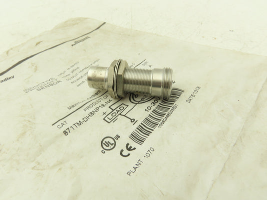 Allen Bradley 871TM-DH8NP18-N4 Proximity Sensor Inductive 10-30vdc 200mA 18mm OD