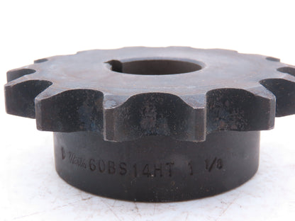 Martin 60BS14HT 1-1/8 #60 Roller Chain Sprocket 14-Tooth 1-1/8" Bore  Lot of 2