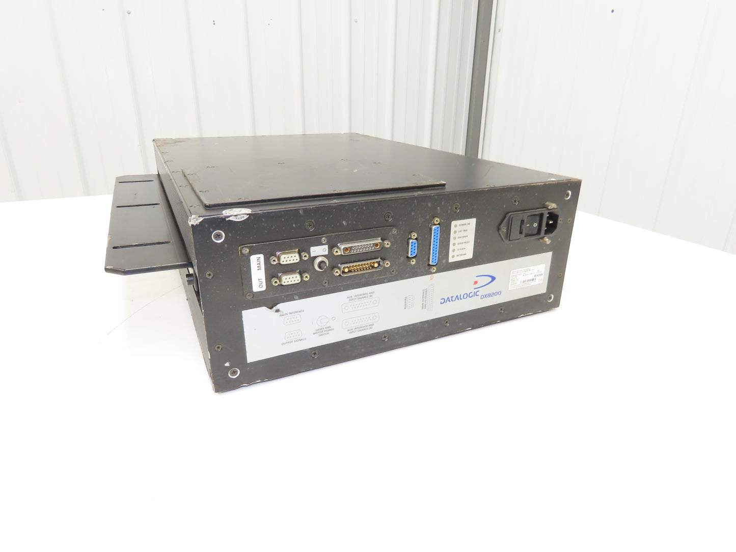 Datalogic DX8200-3100 Laser Barcode Scanner X-Pattern 85-264VAC 50/60Hz