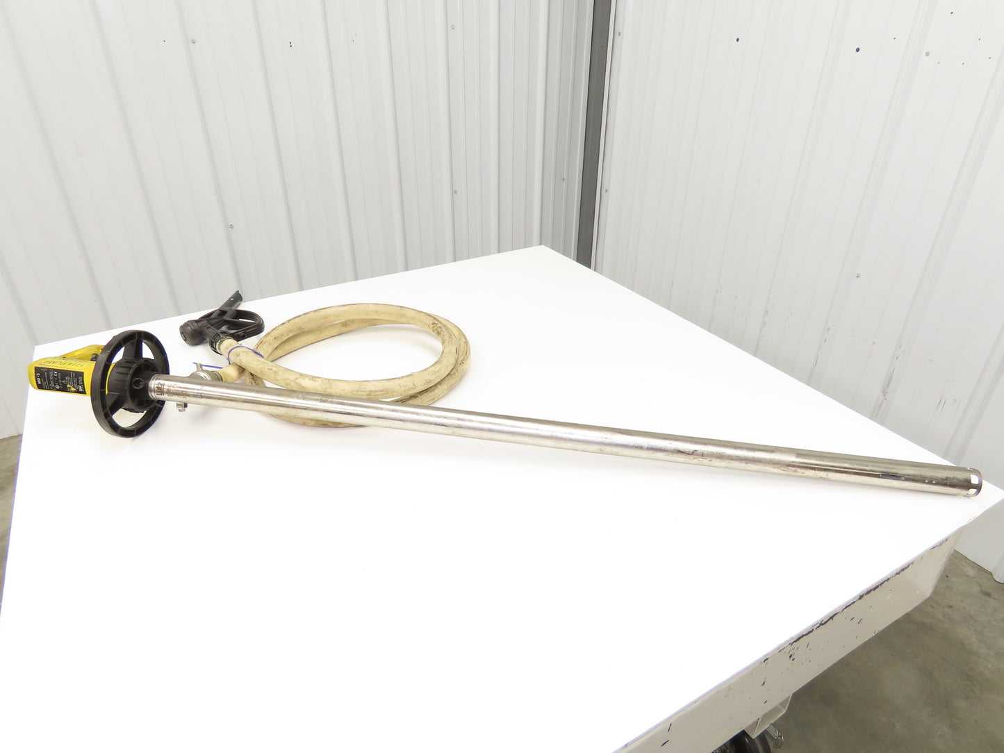 Lutz MD-2 Pneumatic Air Mixer Drum Container Pump 48" Tube w/Hose Niro 41-R DL