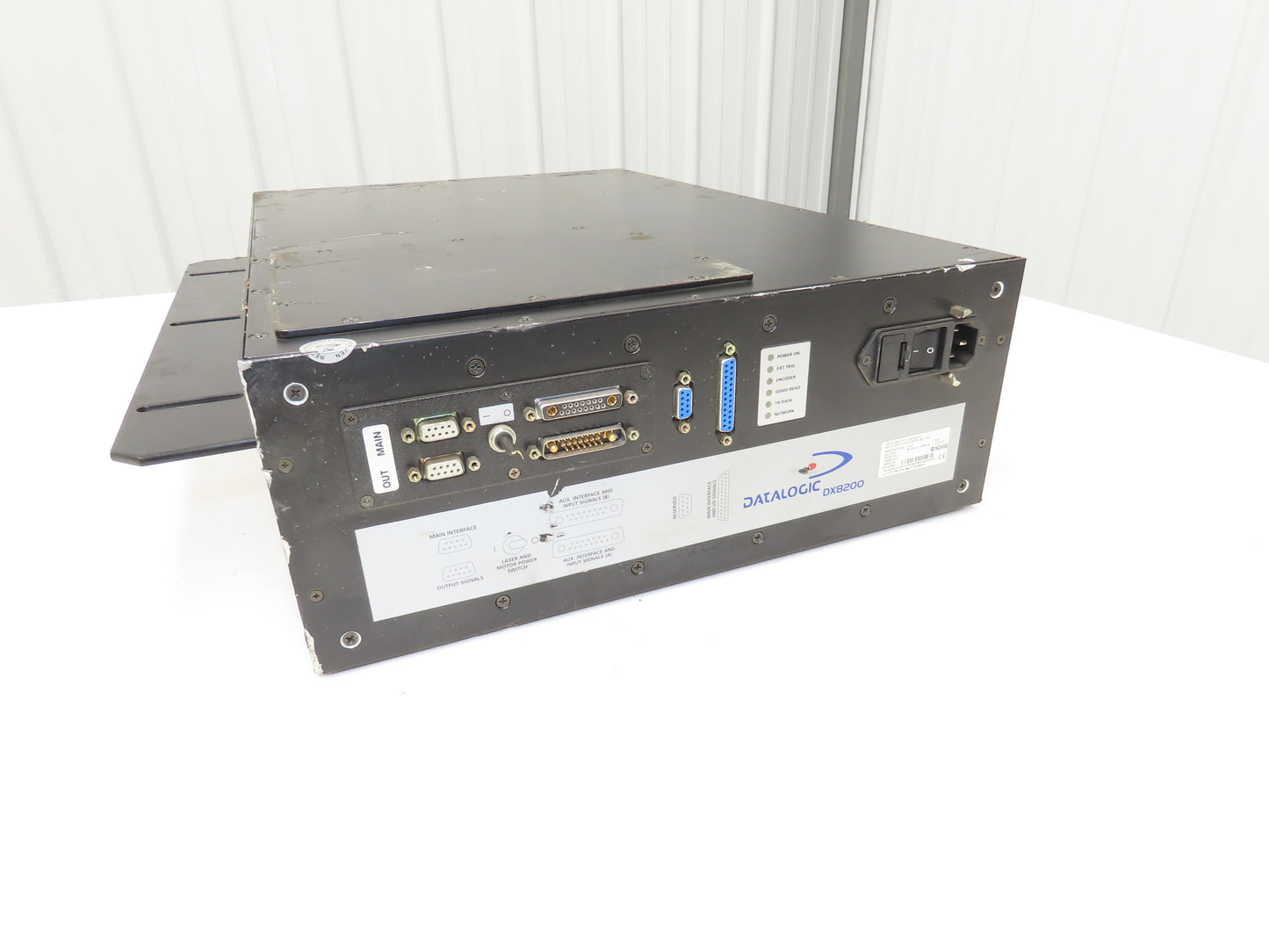 Datalogic DX8200-3100 Laser Barcode Scanner X-Pattern 85-264VAC 50/60Hz