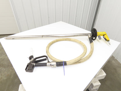 Lutz MD-2 Pneumatic Air Mixer Drum Container Pump 48" Tube w/Hose Niro 41-R DL