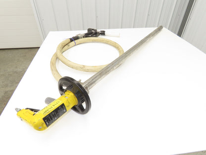 Lutz MD-2 Pneumatic Air Mixer Drum Container Pump 48" Tube w/Hose Niro 41-R DL