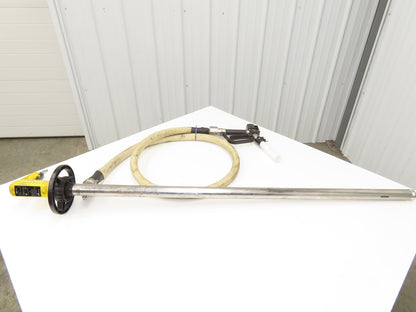 Lutz MD-2 Pneumatic Air Mixer Drum Container Pump 48" Tube w/Hose Niro 41-R DL
