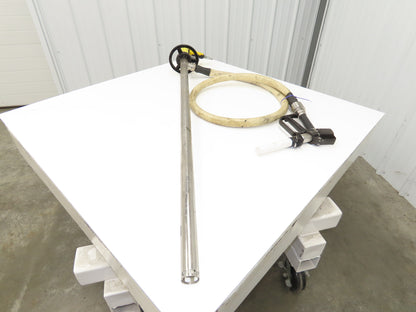 Lutz MD-2 Pneumatic Air Mixer Drum Container Pump 48" Tube w/Hose Niro 41-R DL