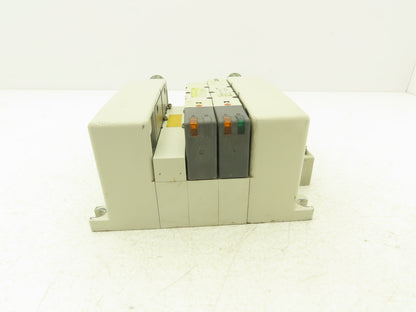 SMC VQ4301-5W Pneumatic Solenoid Valve 3-Station Manifold 3 Valves 25Pin D-Sub