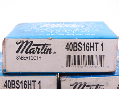 Martin 40BS16HT 1 #40 Roller Chain Sprocket 16-Tooth 1" Bore  Lot of 5