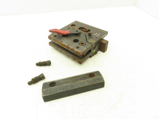 902000 Brake Press Tool Die Holder Clamp With Two Holders 1/2" Tang