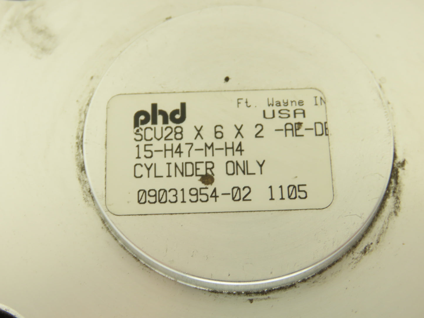 PHD SCV28 x 6 x 2 Pneumatic Cylinder 3.150" Bore x 6" Stroke Cushion  Rodlok