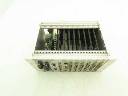 Fuji Electric FCS4 PWR 2SRV CPU 2416N 2416P PLC Assembly Rack 6 Card Slots