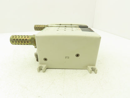 SMC VQ4301-5W Pneumatic Solenoid Valve 5-Station Manifold 4 Valves 1 Missing