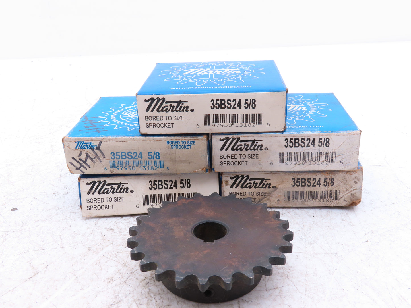 Martin 35BS24 5/8 #35 Roller Chain Sprocket 24-Tooth 5/8" Bore  Lot of 5