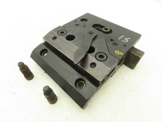 902000 Brake Press Tool Die Holder Clamp With Two Holders 1/2" Tang