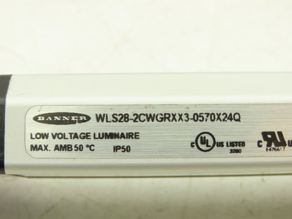 Banner WLS28-2CWGRXX3-0570X24Q Task Light Strip Multicolor White Green Red 24VDC