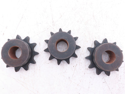 Martin 60B11 #60 Roller Chain Sprocket 11-Tooth 1" Threaded Bore  Lot of 3