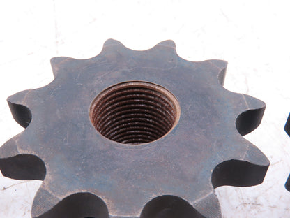 Martin 60B11 #60 Roller Chain Sprocket 11-Tooth 1" Threaded Bore  Lot of 3