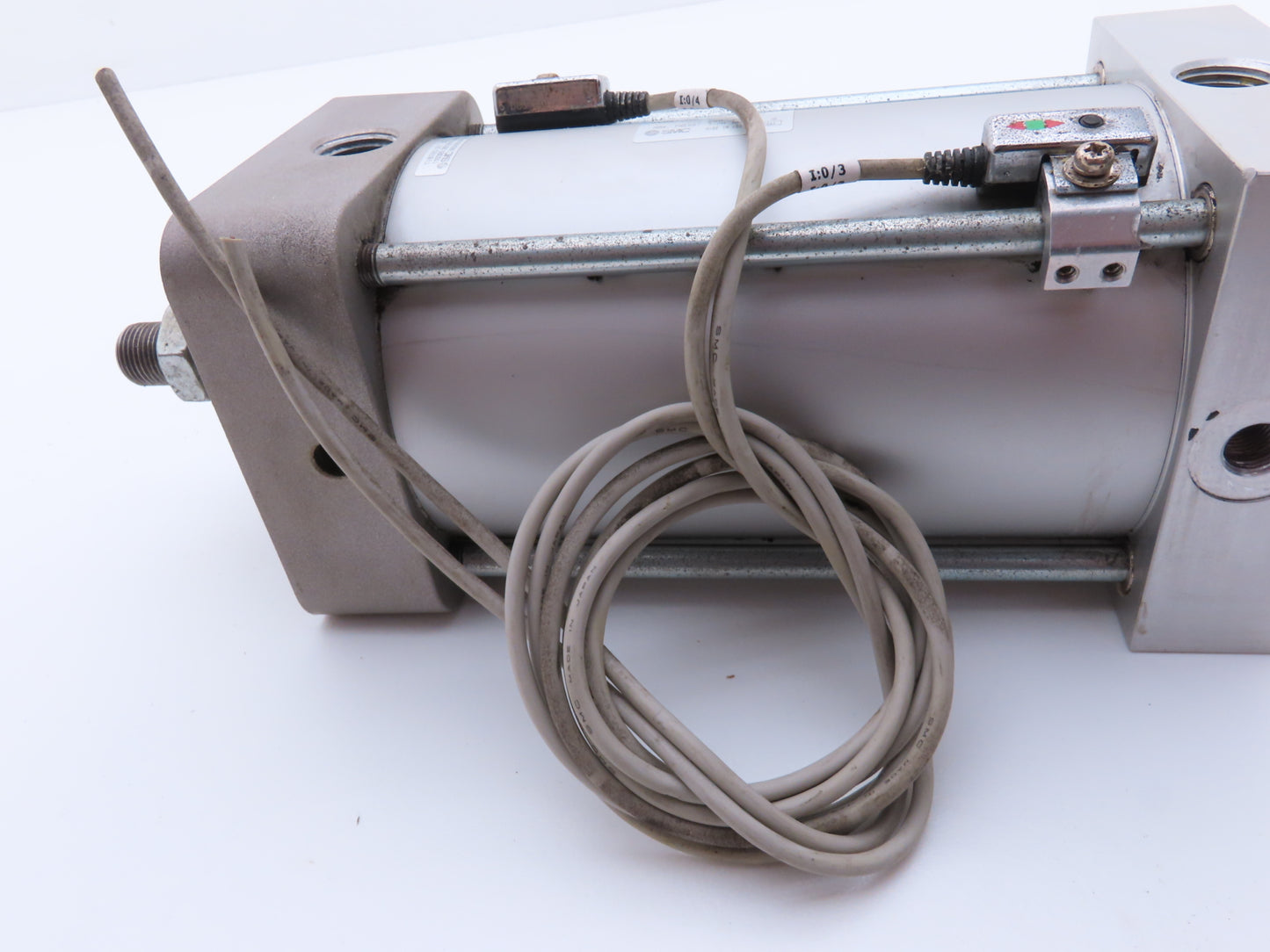 SMC NCDA1J400-0500-F5PWZ Pneumatic Air Cylinder 4" Bore 5" Stroke 250PSI