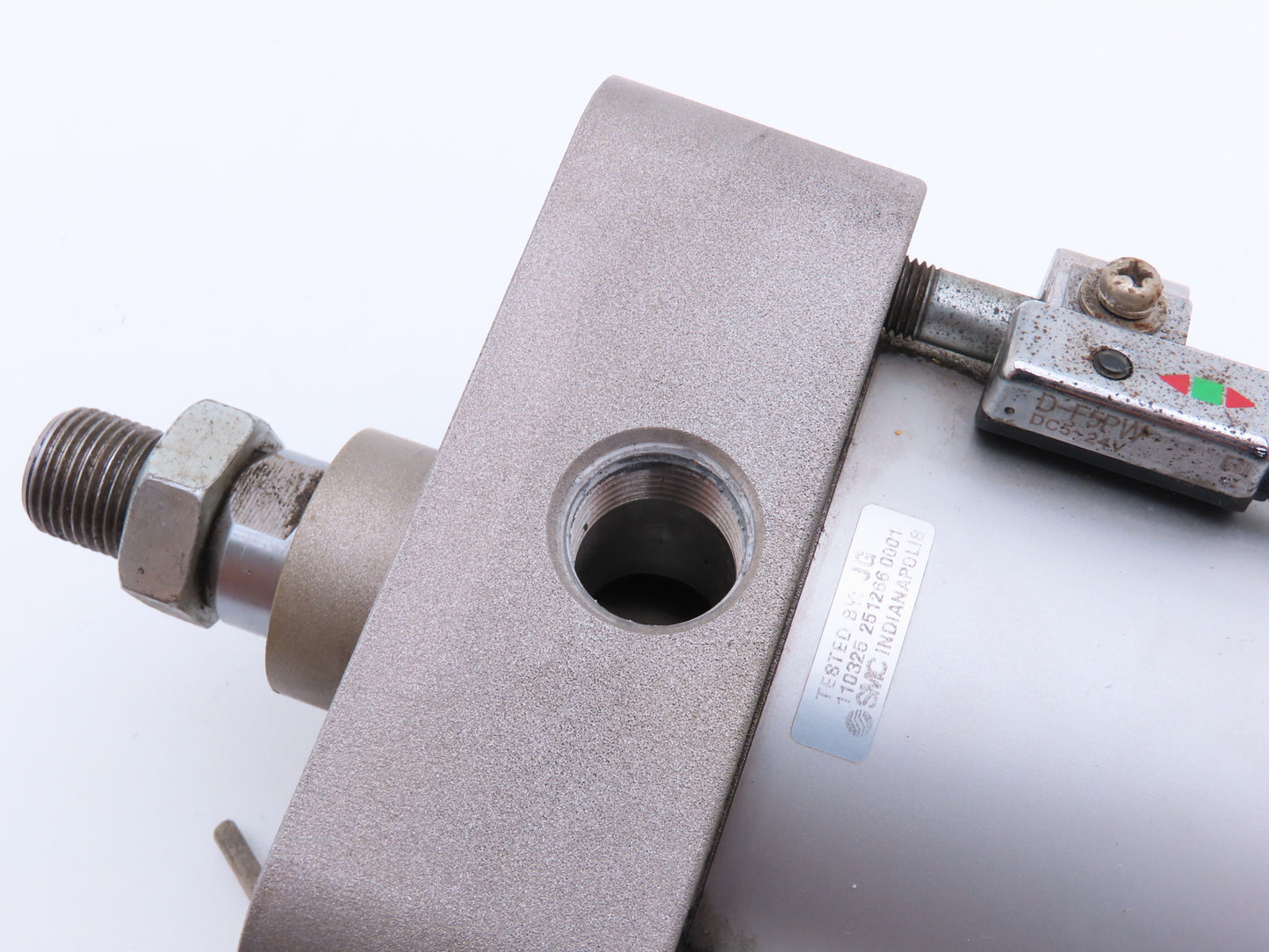 SMC NCDA1J400-0500-F5PWZ Pneumatic Air Cylinder 4" Bore 5" Stroke 250PSI