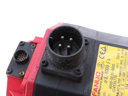 Fanuc A06B-0235-B605 AC Servo Motor 2.5kw 4000 RPM Encoder A860-2010-T341