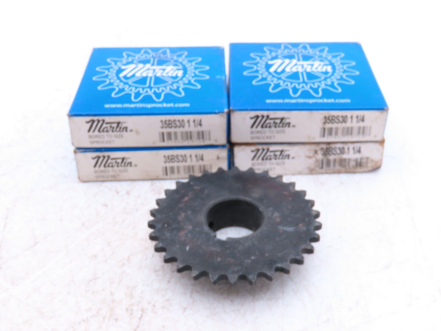 Martin 35BS30 1 1/4 #35 Roller Chain Sprocket 30T 1-1/4" Keyed Bore  Lot of 4