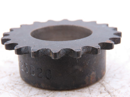 Martin 25B20 #25 Roller Chain Sprocket 20T 7/8" Bore set screw Lot of 4