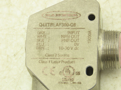 Banner Q4XTBLAF300-Q8 Photoelectric Laser Proximity Sensor 10-30VDC