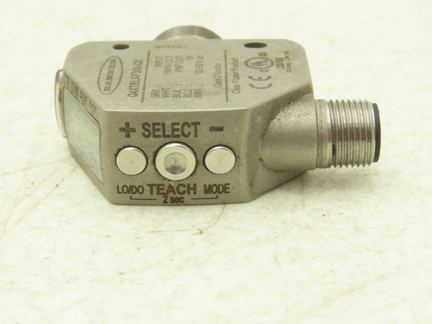 Banner Q4XTBLAF300-Q8 Photoelectric Laser Proximity Sensor 10-30VDC