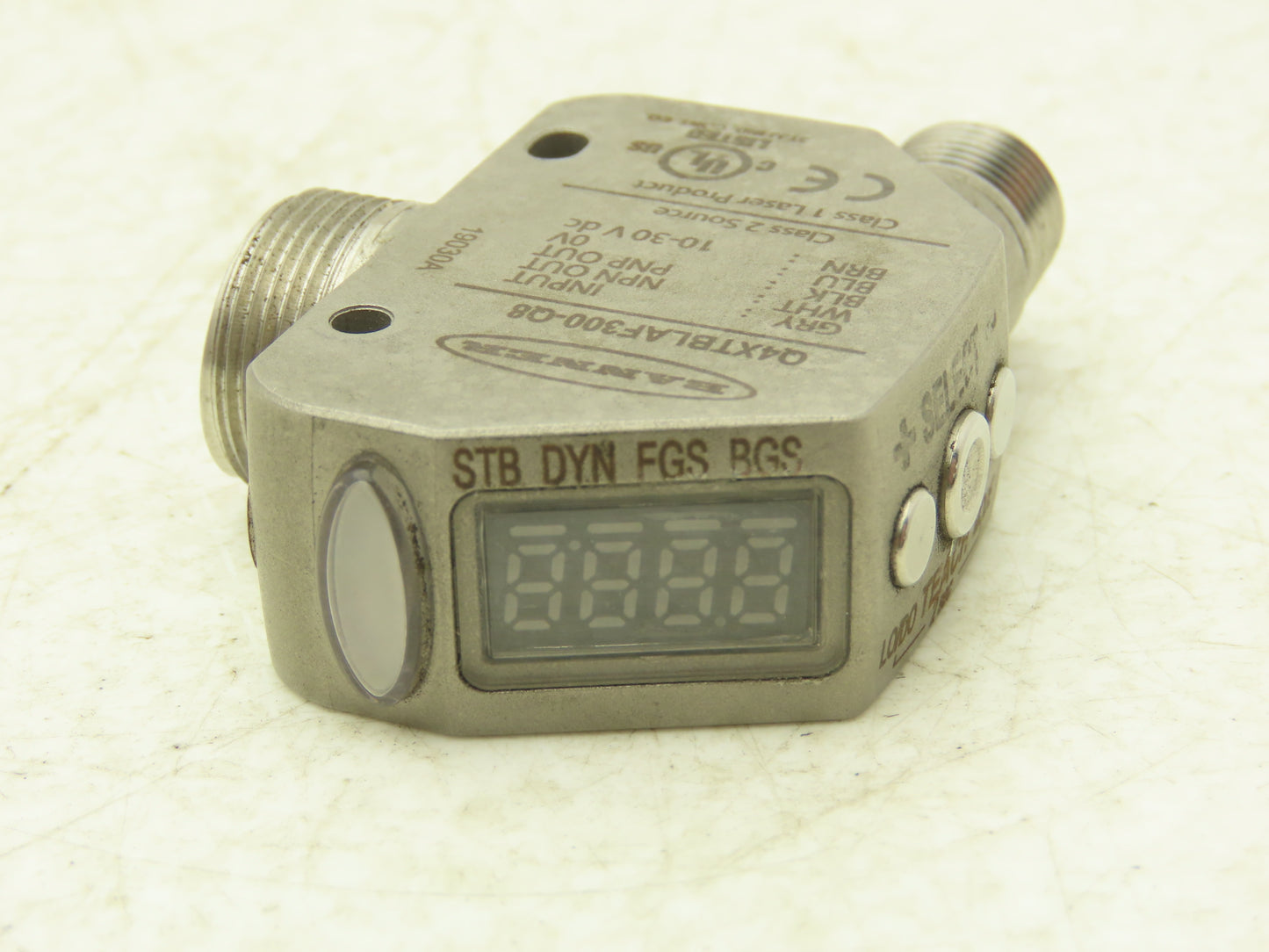 Banner Q4XTBLAF300-Q8 Photoelectric Laser Proximity Sensor 10-30VDC