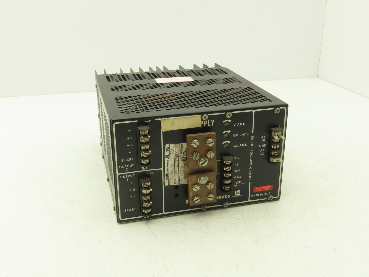 ACDC Electronics RT301-116 Power Supply 115VAC Input Output  5V 60A-12V 5A