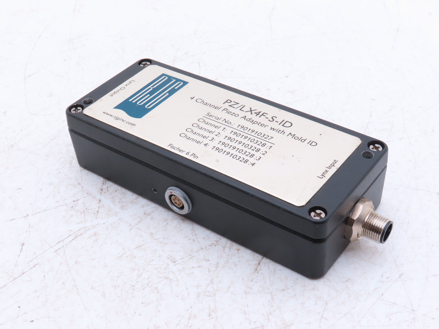 RJG PZ/LX4F-S-ID Vacuum Gauge Transducer Piezo Adapter Module 4 Channel