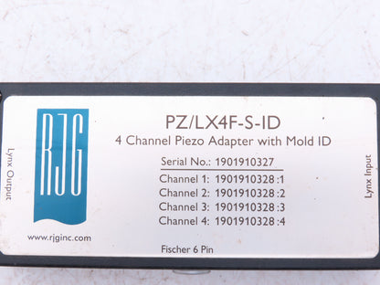 RJG PZ/LX4F-S-ID Vacuum Gauge Transducer Piezo Adapter Module 4 Channel