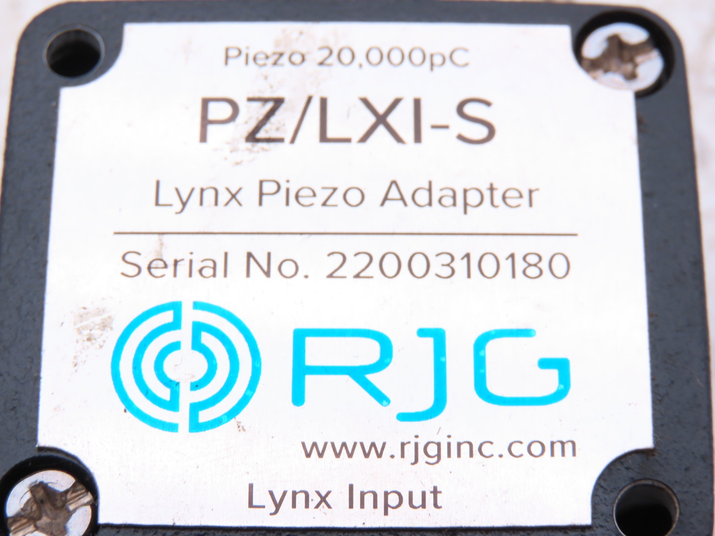 RJG PZ/LX1-S Lynx Piezo Sensor Adapter Module Surface Mount *Read ...