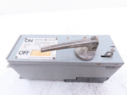 General Electric THFP321XL 3-Pole Fusible Disconnect Switch Panel Mount 30A 240V