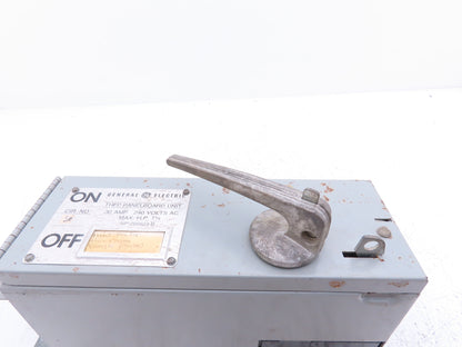 General Electric THFP321XL 3-Pole Fusible Disconnect Switch Panel Mount 30A 240V