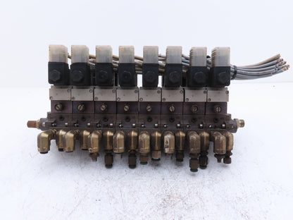 Numatics Pneumatic Solenoid Valve 8-Station Manifold 24VDC