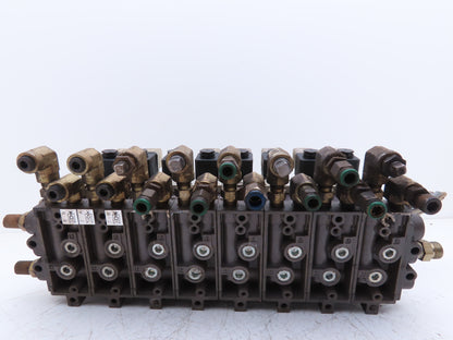 Numatics Pneumatic Solenoid Valve 8-Station Manifold 24VDC