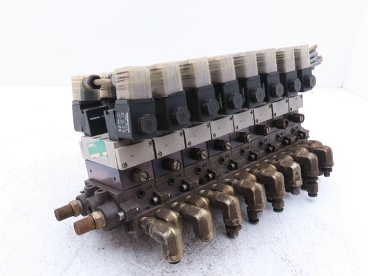 Numatics Pneumatic Solenoid Valve 8-Station Manifold 24VDC
